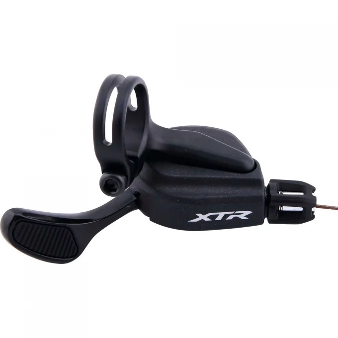 Шифтер SHIMANO XTR, M9100, 2 скорости, на хомут, трос+оплетка ISLM9100LBP Шифтер SHIMANO XTR, M9100, 2 скорости, на хомут, трос+оплетка ISLM9100LBP