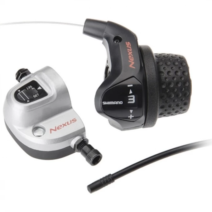 Шифтер SHIMANO NEXUS, 3S41E, 3ск, с bell crank 6, оплетк, 2300мм, черн, коротк. ручк. ASL3S41E230LS Шифтер SHIMANO NEXUS, 3S41E, 3ск, с bell crank 6, оплетк, 2300мм, черн, коротк. ручк. ASL3S41E230LS