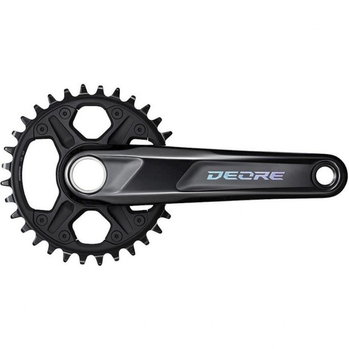Система SHIMANO DEORE M6100-1, для 1x12 скоростей, 170мм, интегрированный вал, 32T без каретки, для CL:52мм EFCM61001CXA2 Система SHIMANO DEORE M6100-1, для 1x12 скоростей, 170мм, интегрированный вал, 32T без каретки, для CL:52мм EFCM61001CXA2