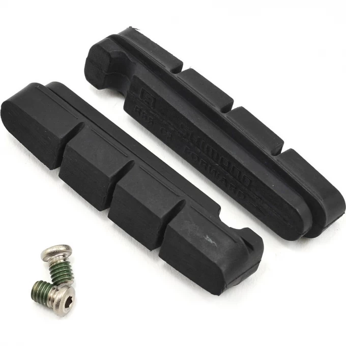 Вкладыш тормозной колодки SHIMANO, шоссейный, R55C3, 2 пары, для DA, Ultegra, 105 Y8FN98092 Вкладыш тормозной колодки SHIMANO, шоссейный, R55C3, 2 пары, для DA, Ultegra, 105 Y8FN98092