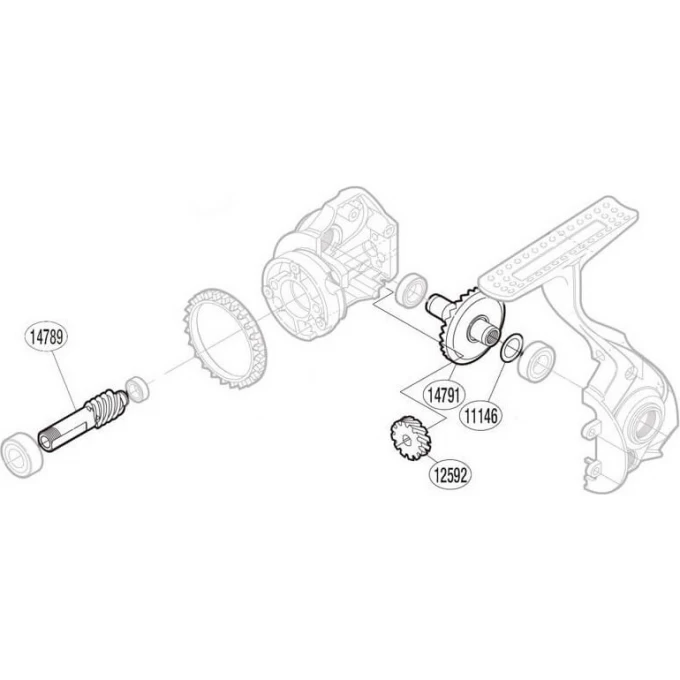 Запчасть для катушки SHIMANO DRIVE GEAR ведущая шестерня RD14791 Запчасть для катушки SHIMANO DRIVE GEAR ведущая шестерня RD14791
